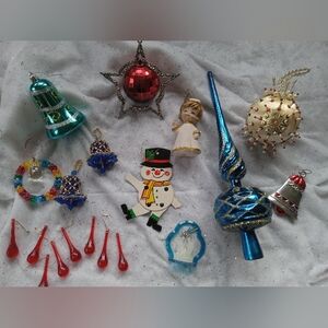 Vintage shatterproof christmas ornaments